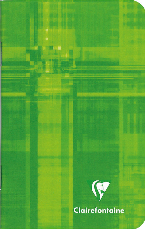 Clairefontaine Notizheft, 75 × 120 mm, kariert, Klammerheftung, Karton, 48 Seiten, 90 g/m² – farbig sortiert
