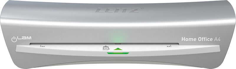 Leitz iLAM Home Office WOW Laminiergerät A4 – 2-Rollen, 80–125 µm, 2 Min. Aufheizzeit, 310 mm/min, Silber