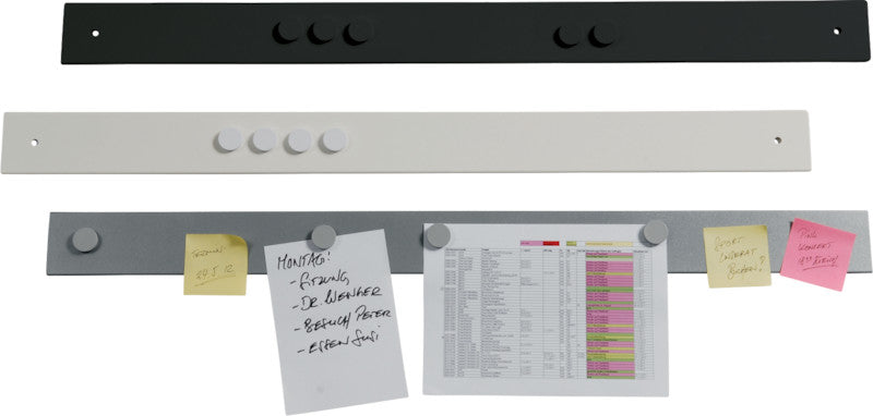 Berec Magnetleiste – 1 m × 80 mm, weiss, wiederablösbar