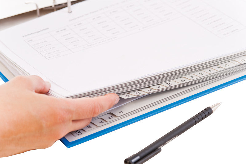 Connect Register – für A4, Kunststoff, A–Z, 20-teilig, grau, 11-fach