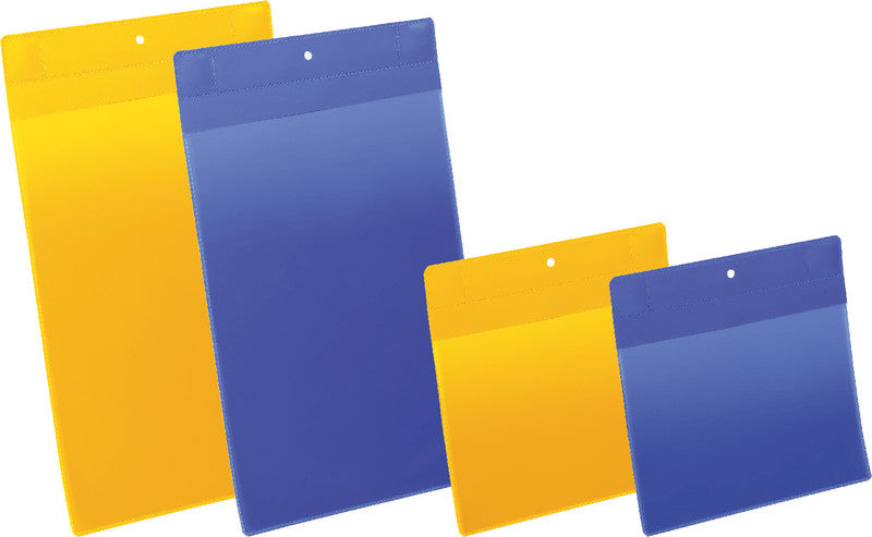Durable Magnetische Kennzeichnungstasche – A5 quer – Gelb – 10er-Pack