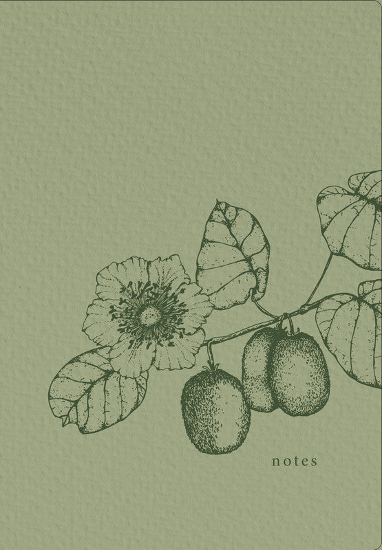 Natur verlag Naturverlag Notizbuch – A5 – punktiert – 80 g/m² – gebunden, abgerundete Ecken, Lesebändchen, Kiwi, FSC