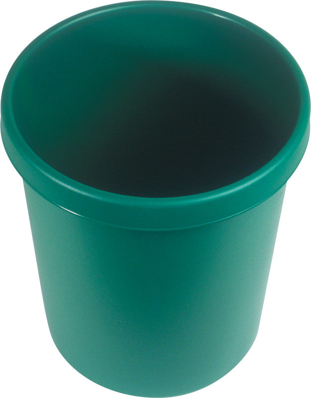 Helit Papierkorb the german – 18 l – Kunststoff, grün – Ø 315 × H 331 mm