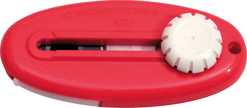 NT Cutter Rollenschneider – Länge 190 mm, Klingenbreite 28 mm, Rot, inkl. 1 Klinge