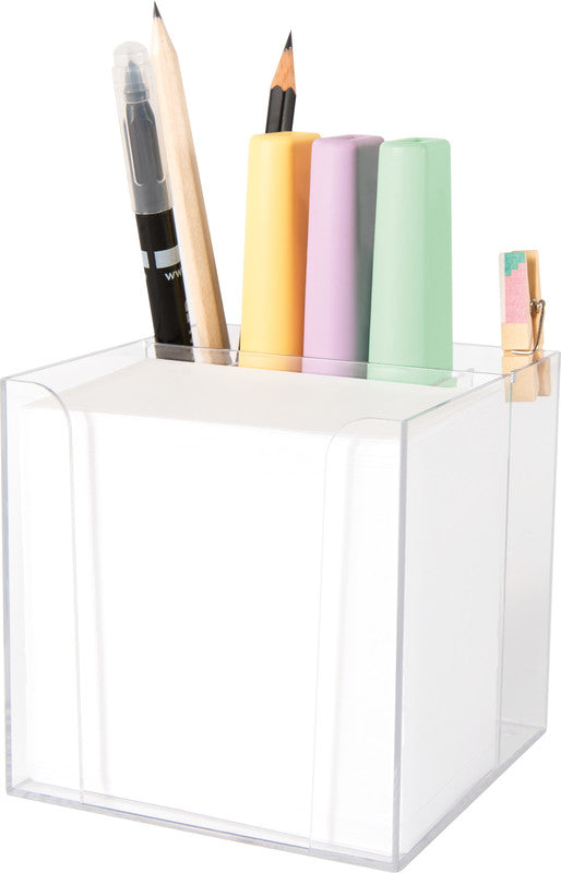 Folia Stiftschlaufe – Kunststoff, Transparent, 95 × 95 mm – für 55 × 90 mm Zettel