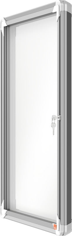 Nobo Schaukasten, 4 × A4 – Aluminium, abschliessbar, magnethaftend, 49,4 × 66,8 × 4,3 cm