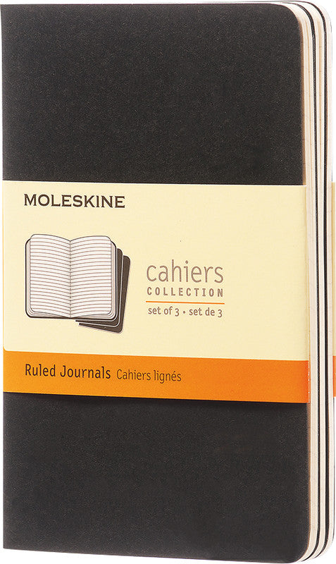 Moleskine Notizheft, Cahiers Kollektion, Karton, 120 Seiten, 70 g/m² – Packpapierbraun, 3er-Pack