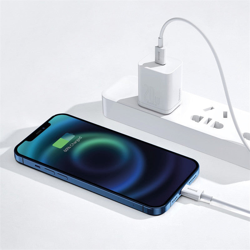 Baseus 013 USB-C auf Lightning Kabel, 0,25 m, Weiss, Schnellladen