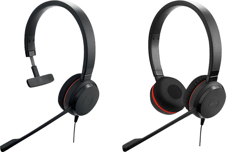 Jabra Evolve 20 – Duo Headset – USB‑A, Rauschunterdrückung, Stummschaltung – Schwarz