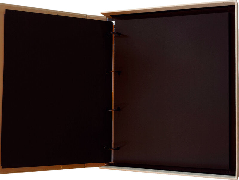 Eibert Fotoalbum – für mehrere Formate, hellgrau, mit Ringmechanik, Textil, 277 × 332 × 51 mm