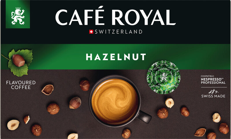 Café Royal Kaffeepads Haselnuss – für Nespresso Professional & Café Royal Professional – 50 Pads