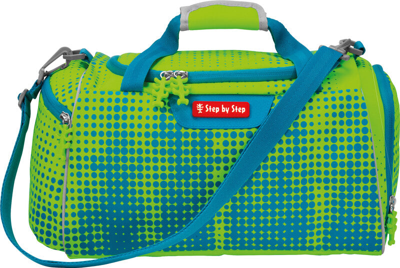 Step by Step Sporttasche – 13 l, Motiv Race Car Chuck, mit Schultergurt, wasserabweisend, 38 × 20 × 23 cm