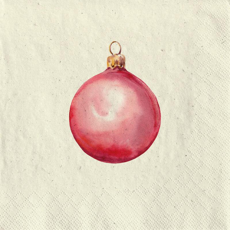 Fasana Servietten Xmas Bauble – 33 × 33 cm – 2-lagig, Tissue – 20 Stk., FSC