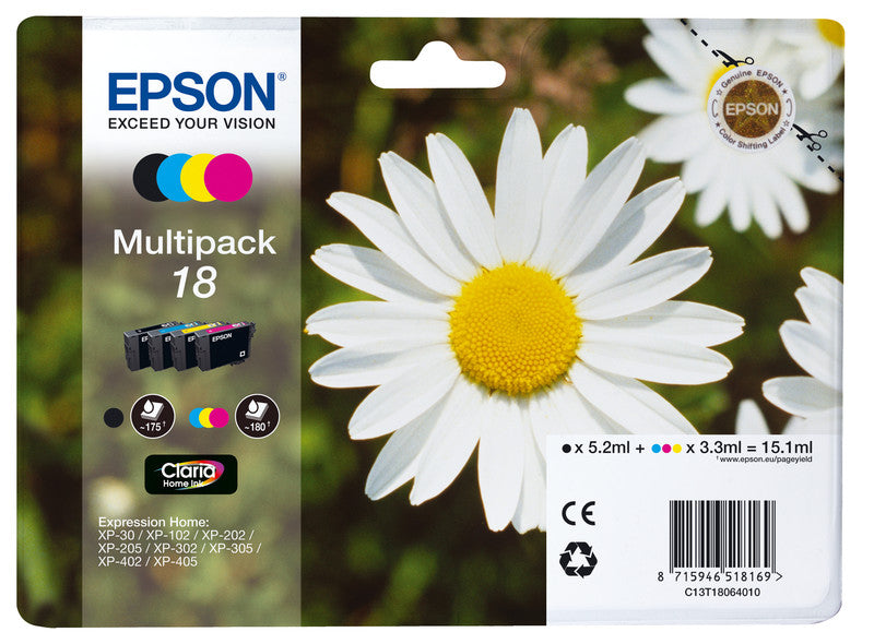 Epson Tintenpatronen-Multipack CMYK, 4er-Pack
