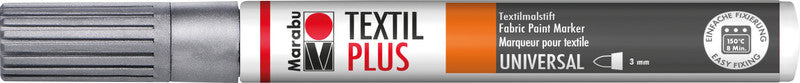 Marabu Textil-Marker für Textilien – Silber