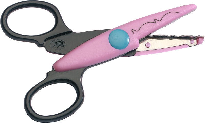 Folia Kinderschere – 14,5 cm, Edelstahl, für Rechts- und Linkshänder, abgerundet, Kunststoff, farbig sortiert