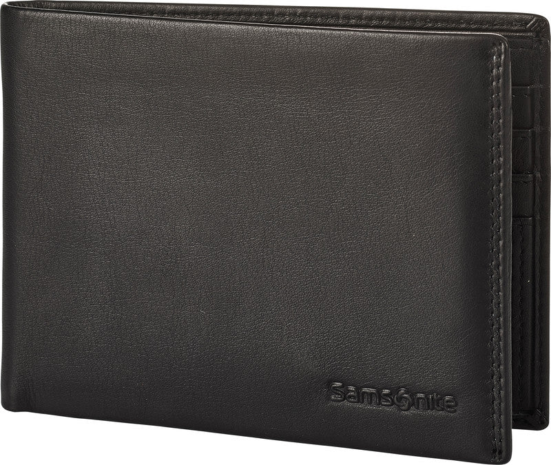 Samsonite Portemonnaie – 120 × 97 mm, Leder, schwarz – 1 Stück