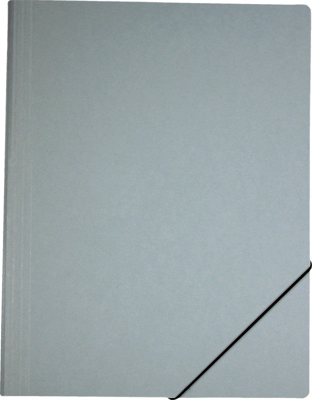 Erola Sammelmappe für A4, Karton, Grau, mit Gummizug