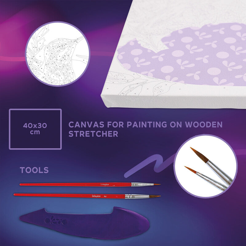 Okto Sensory Art – Modellier- und Malset Air Clay 3D – Eleganter Kolibri – ab 14 Jahren – 400 × 300 mm
