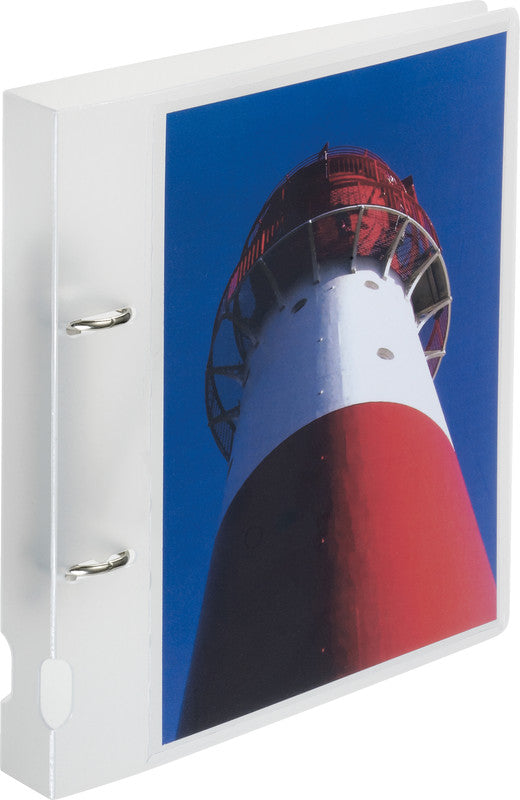 Kolma Zeigebuch Vario – A5 Hochformat – 2-Ring Bügelmechanik, Ø 20 mm – Transparent, mit Sichttasche