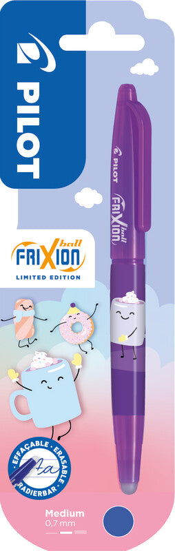 Pilot FriXion Ball Sweet Paradise Winter Edition – Tintenroller, radierbar, mit Kappe, 0,7 mm, blau