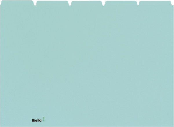 Biella Karteikarte A4 quer, blanko, blau, 450 g/m², Karteikarton – 25 Stück