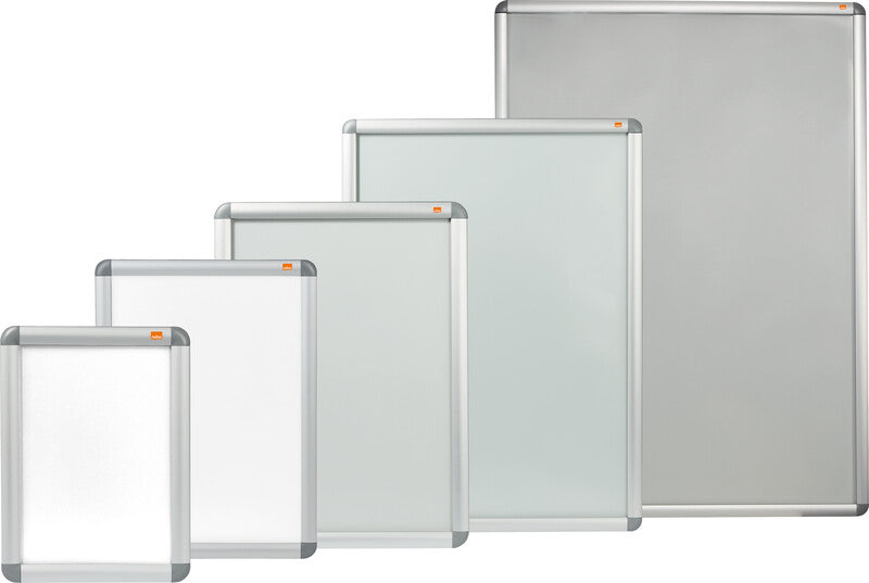 Nobo Plakatrahmen Premium Plus – 650 × 900 mm, silber, Metall