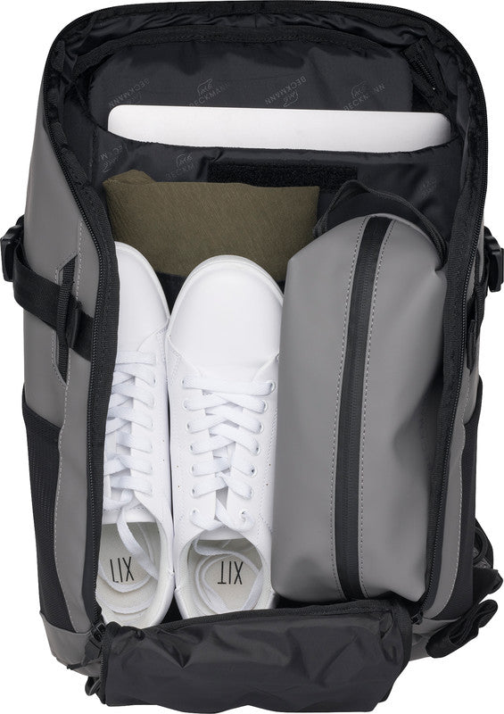 Beckmann Street Go – Notebook-Rucksack – für 16"-Notebook, 26 l, rPET, grau, USB-Anschluss