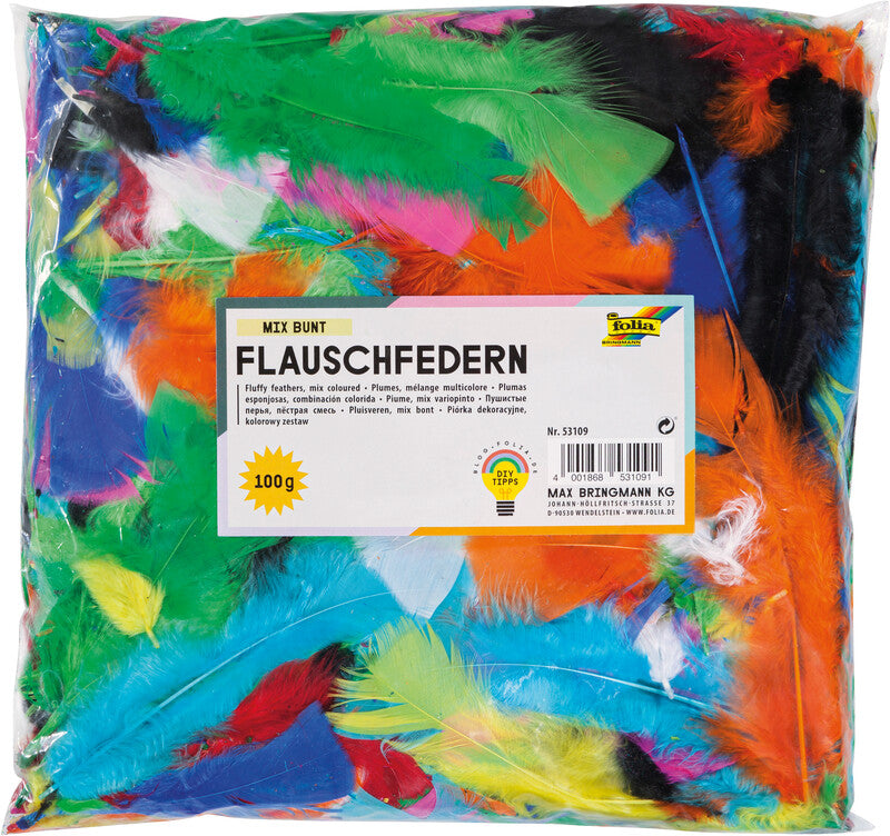Folia Federn, Horn, Mehrfarbig, 10–20 cm, 100 g