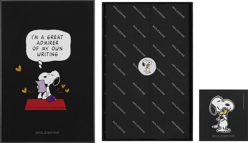 Moleskine Notizbuch Limited Edition PEANUTS, liniert, Leimbindung, Hardcover, 176 Seiten, 100 g/m² – blau