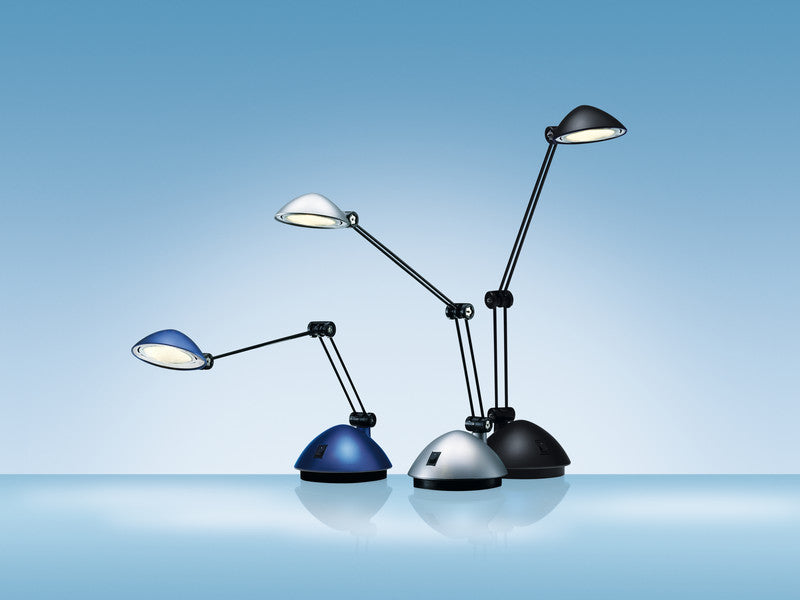 Hansa LED Tischleuchte Space – verstellbar, fest verbaut – 3000 K – 200 lm 3 W – schwarzer Kunststoff