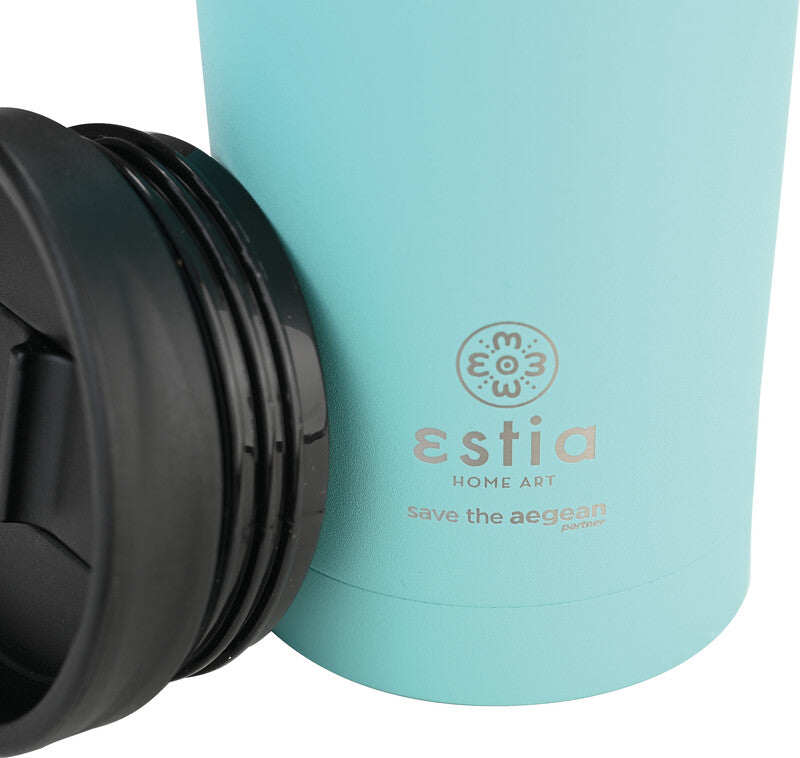 Estia Thermobecher – 3,5 dl – Edelstahl, isoliert, Schraubverschluss – Bermuda Green