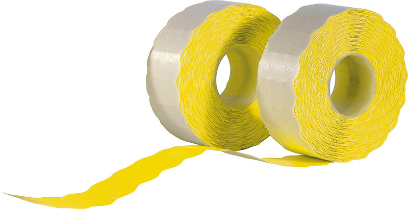 Etiketten für Preisauszeichner – 26 × 12 mm, permanent, fluoreszierend gelb, Rolle, 1'500 Stk., für SATO/AVERY/HANDY