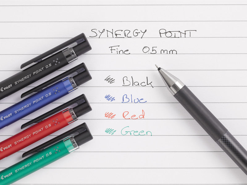 Pilot Synergy Point – Tintenroller, dokumentenecht, Druckmechanik, 0,25 mm, Blau
