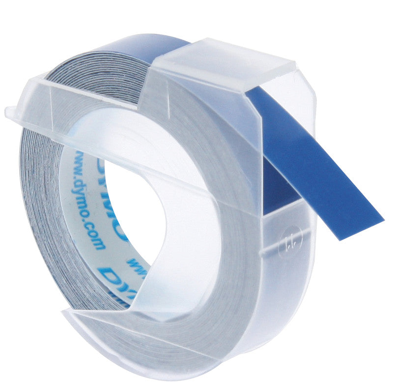DYMO Schriftband – 9 mm × 3 m, blau, weiss
