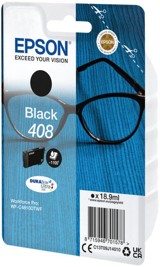 Epson Tintenpatrone 408, Schwarz, 18,9 ml