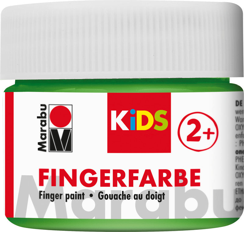 Marabu Fingerfarben – Set – 4 Farben, 4 × 100 ml, für Papier & Karton, Glas & Holz