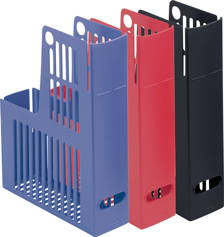 Esselte Stehsammler Collecta – für Format A4, Kunststoff, weiss, mit Griffloch, 72 × 310 × 235 mm