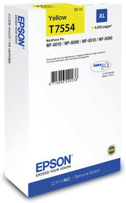 Epson Tintenpatrone T7554, Gelb, 4'000 Seiten