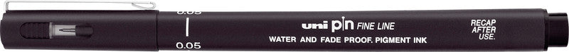 Uni-Ball Pin Fineliner – schwarz – wasserfest