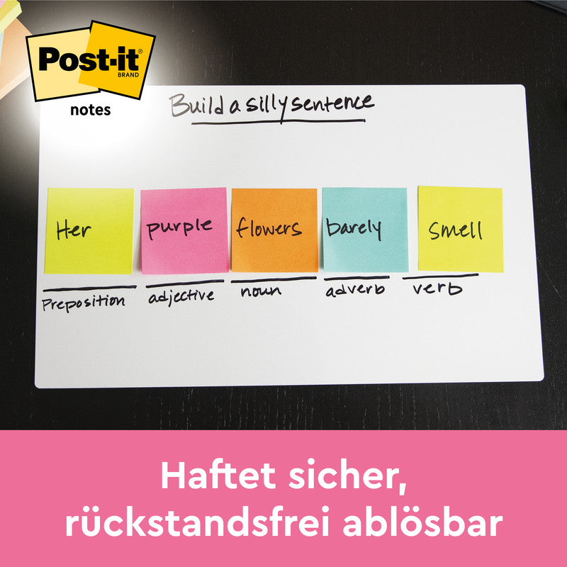 Post-it Haftnotizen Poptimistic Collection – 51×38 mm – sortiert, 12×100 Blatt, PEFC