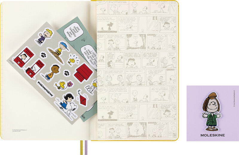 Moleskine Notizbuch Limited Edition PEANUTS, liniert, Leimbindung, Hardcover, 176 Seiten, 100 g/m² – blau