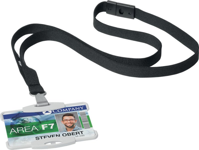 Durable Ausweishalter – 87 × 54 mm, grau, für 1 Betriebs-/Sicherheitsausweis, 10er-Pack