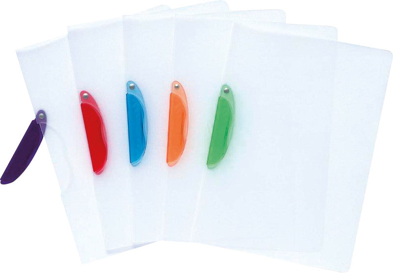 EXACOMPTA Klemmmappe A4 - Clip transparent, Fabre assortiert - 5er Set