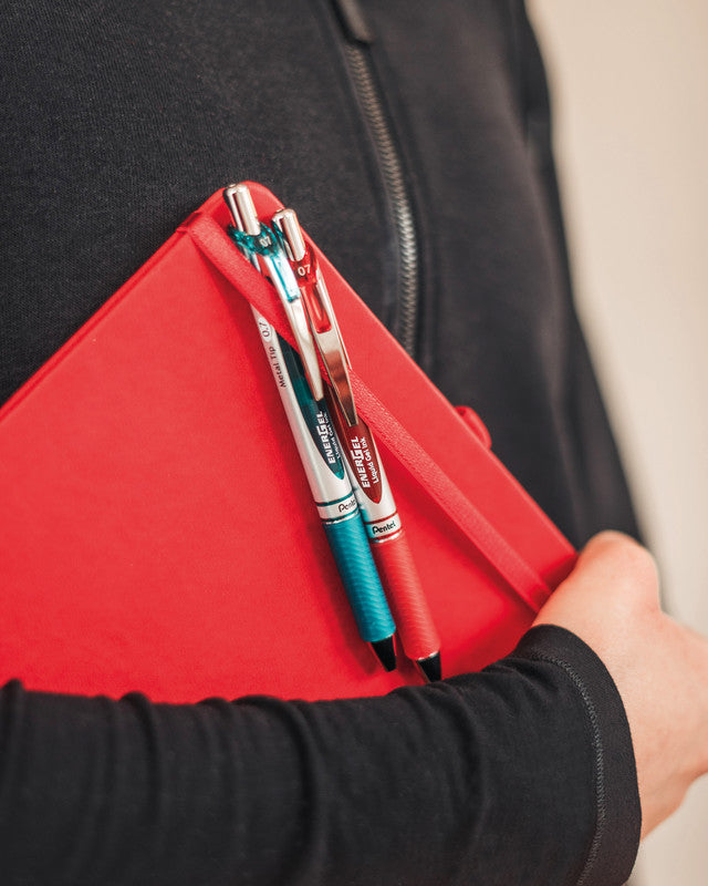 Pentel EnerGel Xm RT Fine – Tintenroller, schnelltrocknend, 0,7 mm, Rot
