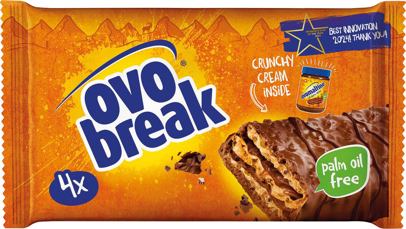 Ovomaltine Ovo Break – Waffelriegel, Milch, 4×39 g