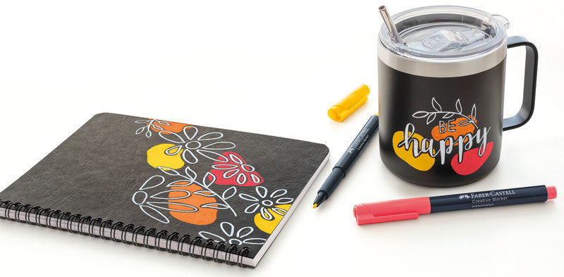 Faber-Castell Non-Permanent Marker Creative – Rundspitze 1,5 mm – Sortiert – Trocken abwischbar