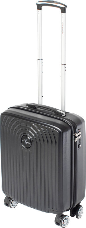 Beckmann Handgepäck-Trolley Motion – 40 l, Hartschale PP, 4 Doppelrollen, mit TSA, schwarz, 39 × 55 × 23 cm