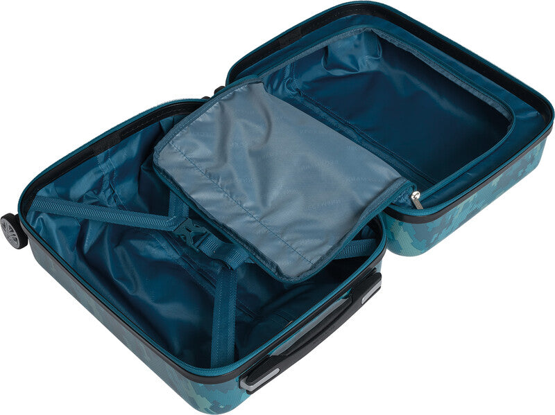 Beckmann Kindertrolley Handgepäck – 22 l, Hartschale PC/ABS, 4 Doppelrollen, Jungle Game, 30,5 × 46,5 × 22 cm