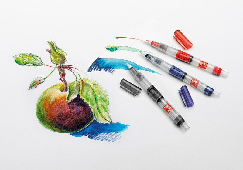 Caran d-Ache Caran d'Ache Aquarellpinsel – schwarz, synthetisch, Länge 140 mm, ab 3 Jahren, mit Wasserreservoir